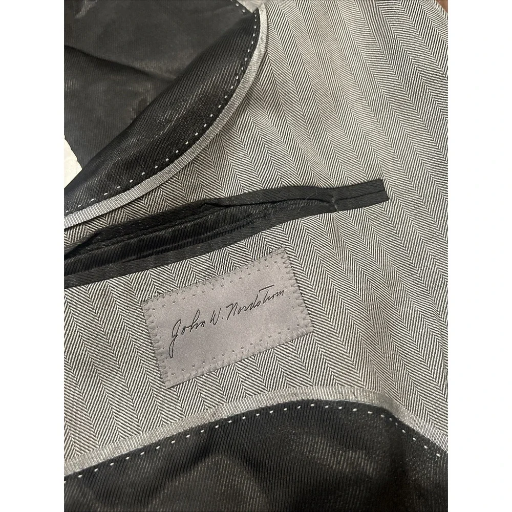 John W Nordstrom Loro Piana Jacket Men Houndstooth Blazer Size 48L Made In Italy